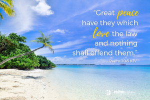 "Great peace have they which love the law and nothing shall offend them." - Psalm 30:5 KJV